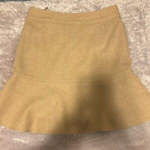 Tan Women's Wool Skirt